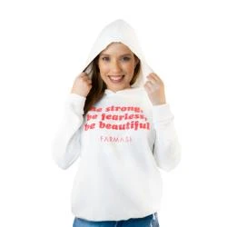 image of Moletom Branco com Capuz Farmasi - S