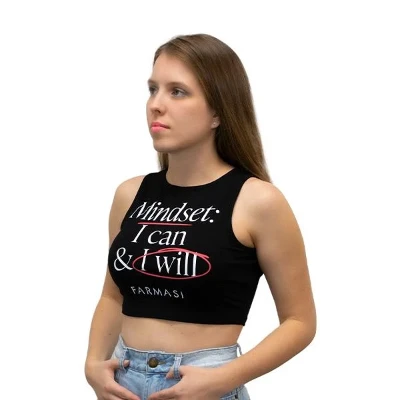 image of Singlet Farmasi com Estampa de Mentalidade - S